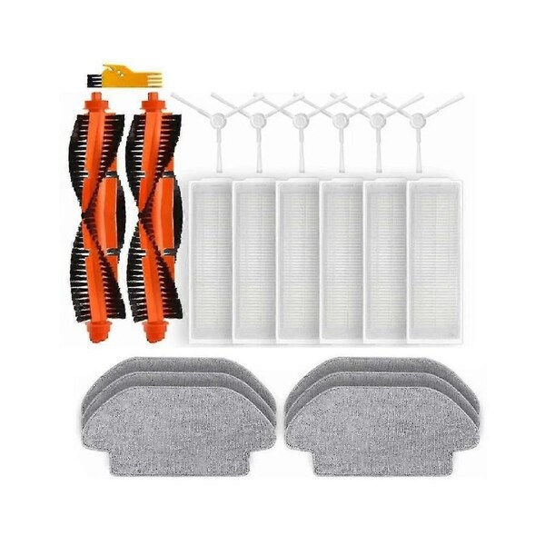 21-Piece Replacement Set for S10/S12 Robot Vacuum Main Brush & HEPA Filter