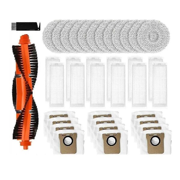 Main Brush, Mop Cloth for M30 Pro/C107 Robot Vacuum Cleaner Replacement Parts