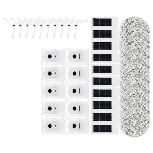 Debot X2 or Pro Omni Robot Vacuums Roller Hepa Filter Mop Cloths Dust Bag Spare