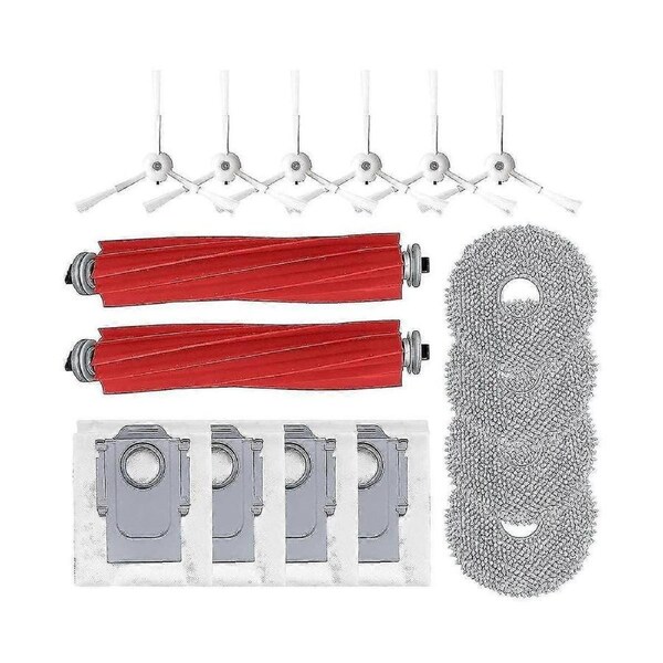 Main Brush, Side Brush, Dust Bags, Mop Cloth for Q Robot Vacuum