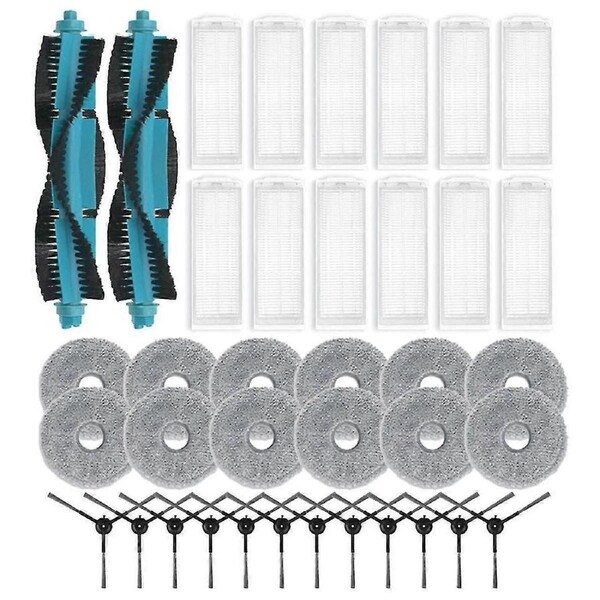 Compatible Accessories for 11090 Spin Revolution - Main Side Brush, HEPA Filter, Mop Cloth