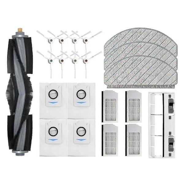 Main Brush, HEPA Filter, Mop Rag for T10 Plus/X1 Plus Robot Vacuum