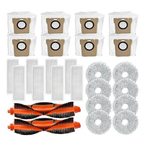 M30 Pro C107 Vacuum Replacement Parts Roller Main Brush Hepa Filter Mop Cloth