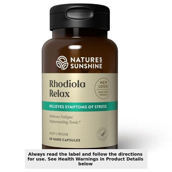 Nature's Sunshine Rhodiola Relax 60 Capsules