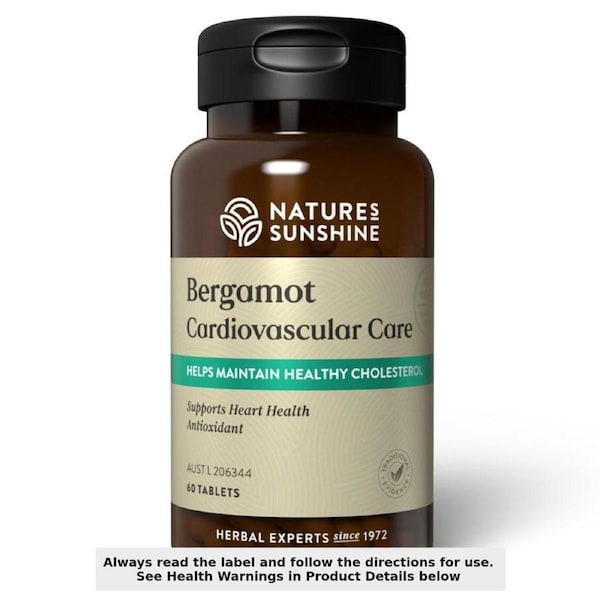 Nature's Sunshine Bergamot Cardiovascular Care 60 Tablets