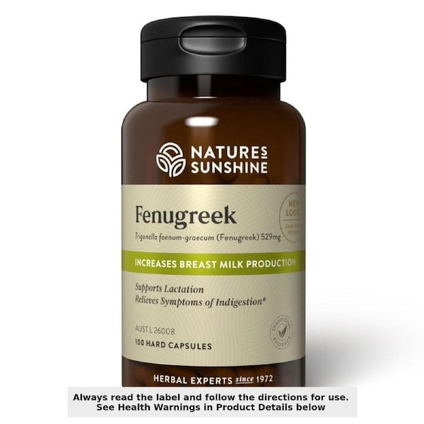 Nature's Sunshine Fenugreek 529mg 100 Capsules