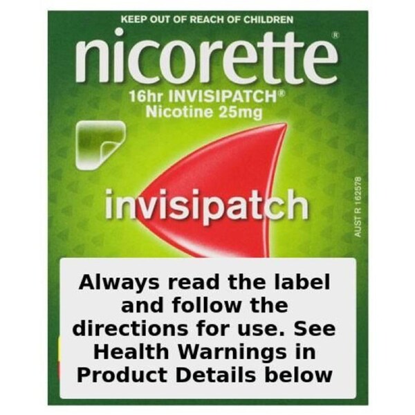 Nicorette Quit Smoking 16 Hour Nicotine Invisipatch Step 1 25mg 28 Patches