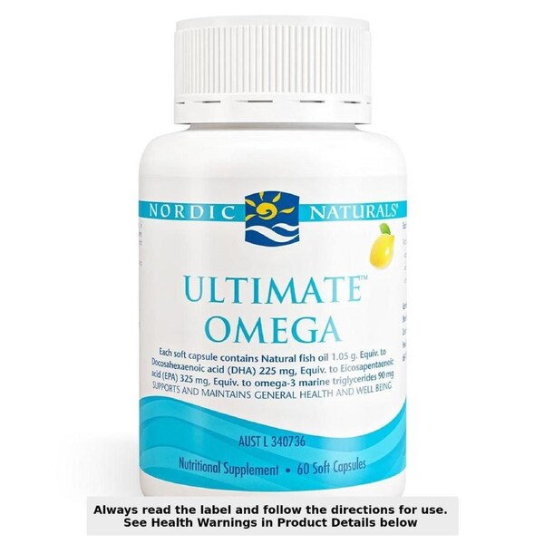 Nordic Naturals Ultimate Omega Lemon 60 Soft Gels