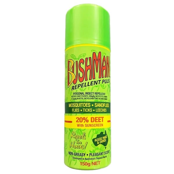 Bushman Plus 20% Deet Insect Repellent with Sunscreen Spray 150g