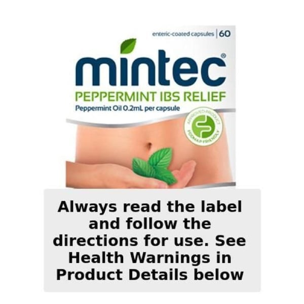 Mintec IBS Relief Peppermint Oil 0.2ml 60 Capsules