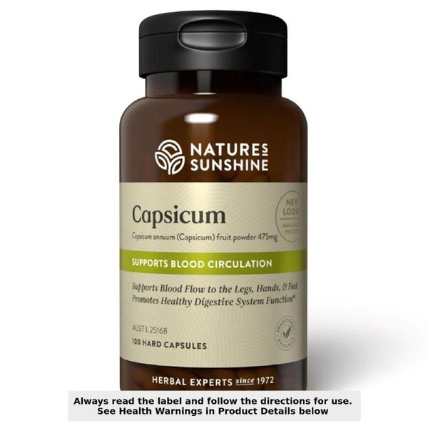 Nature's Sunshine Capsicum 475mg 100 Capsules