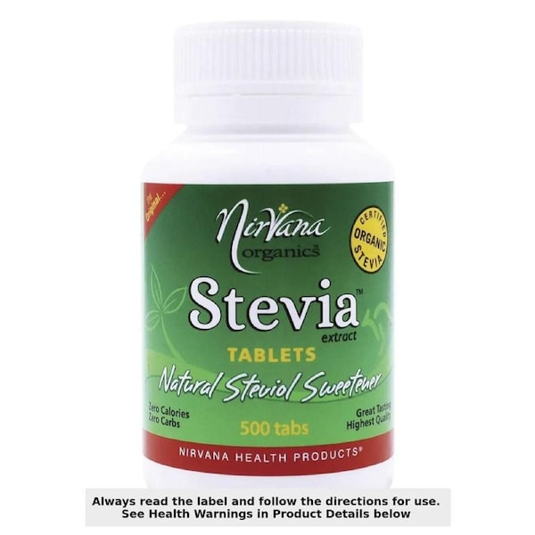 Nirvana Organics Stevia 500 Tablets