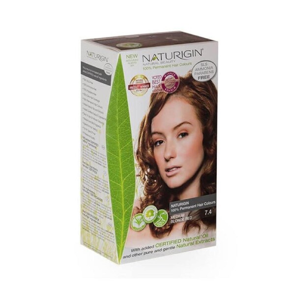 Naturigin 7.4 Medium Blonde Red Natural Permanent Hair Colour