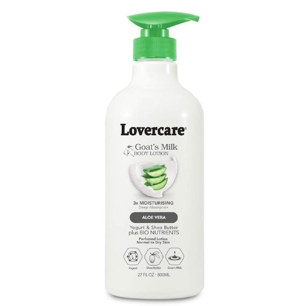 Lovers Care Goats Milk Body Lotion Aloe Vera 800ml