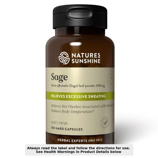 Nature's Sunshine Sage 400mg 100 Capsules