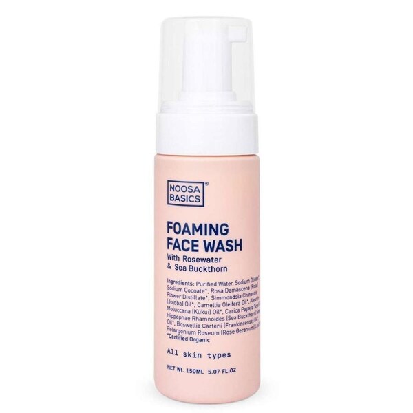 Noosa Basics Foaming Face Wash Rosewater & Sea Buckthorn 150ml