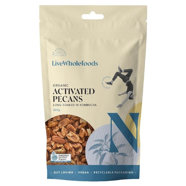 Live Wholefoods Organic Activated Pecans 300g