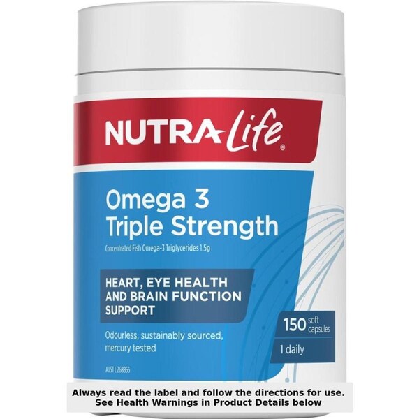 Nutra-Life Omega 3 Triple Strength 150 Capsules