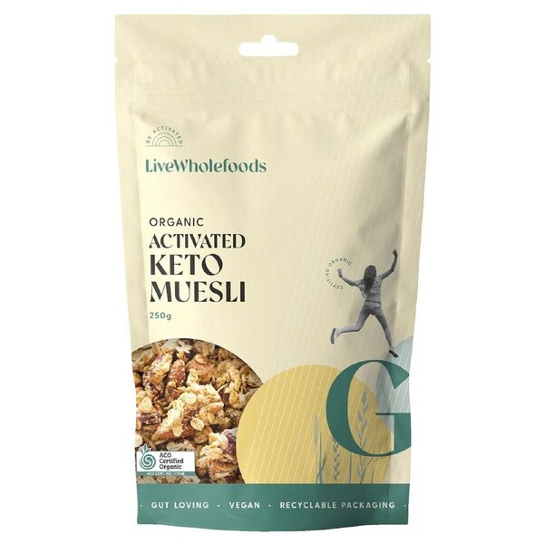Live Wholefoods Organic Activated Keto Muesli 250g