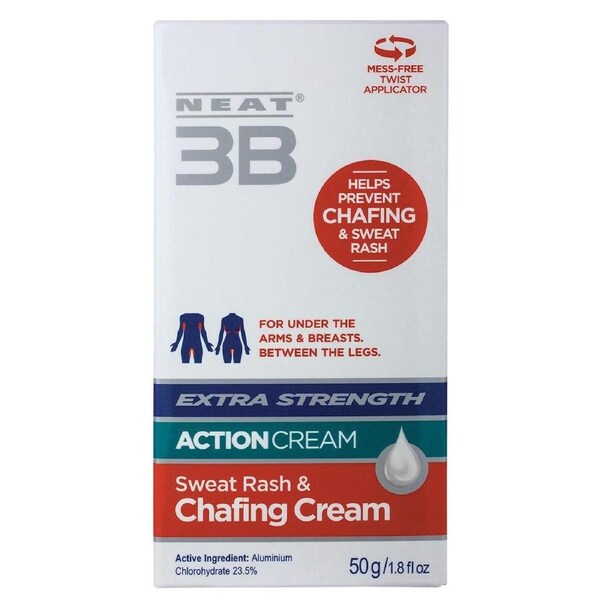 Neat 3B Action Cream Chafing & Sweat Rash Cream 50g