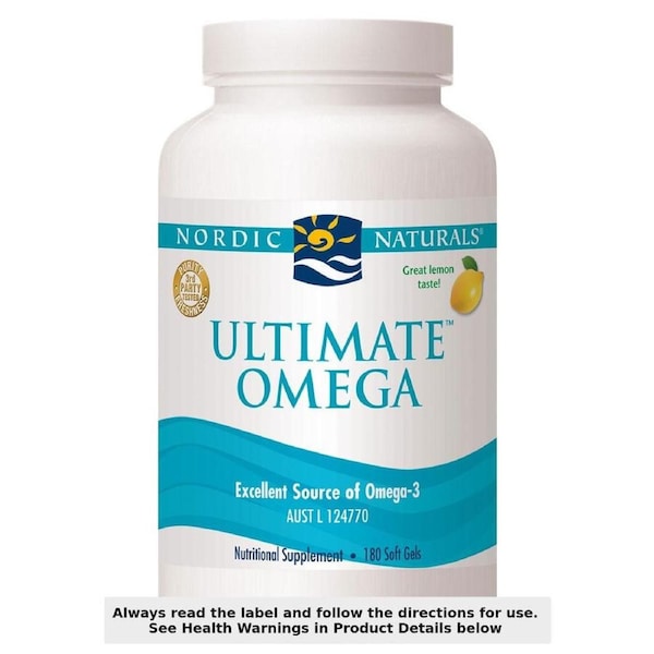 Nordic Naturals Ultimate Omega Lemon 180 Soft Gels