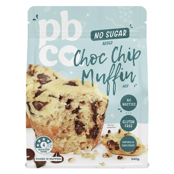Pbco. Choc Chip Muffin Mix 340g