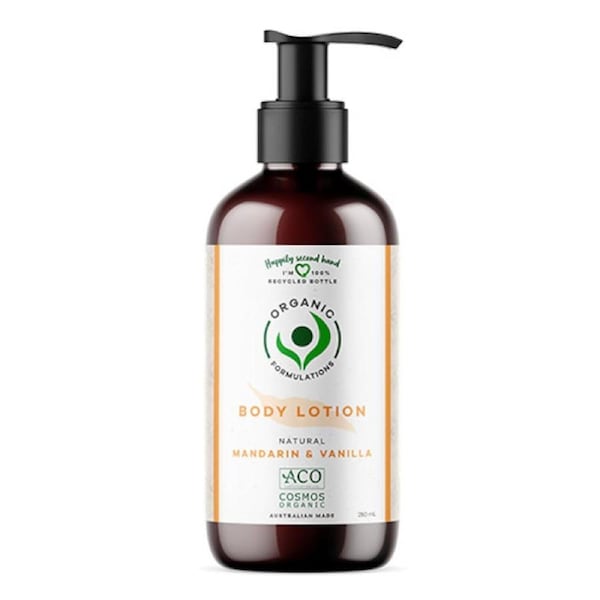 Organic Formulations Mandarin & Vanilla Body lotion 250ml