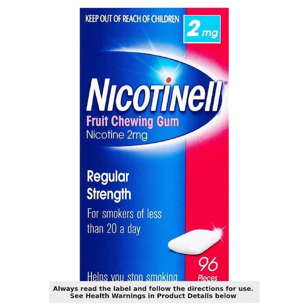 Nicotinell Chewing Gum Fruit 2mg 96 Pieces