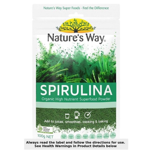 Nature's Way Superfood Organic Spirulina Powder 100g