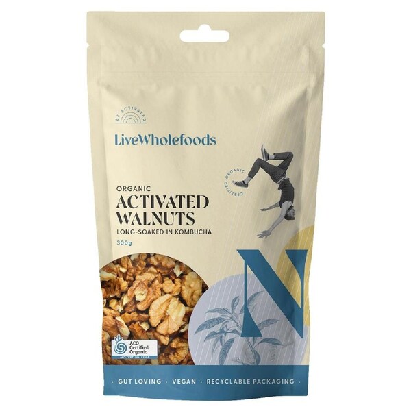 Live Wholefoods Organic Activated Walnuts 300g