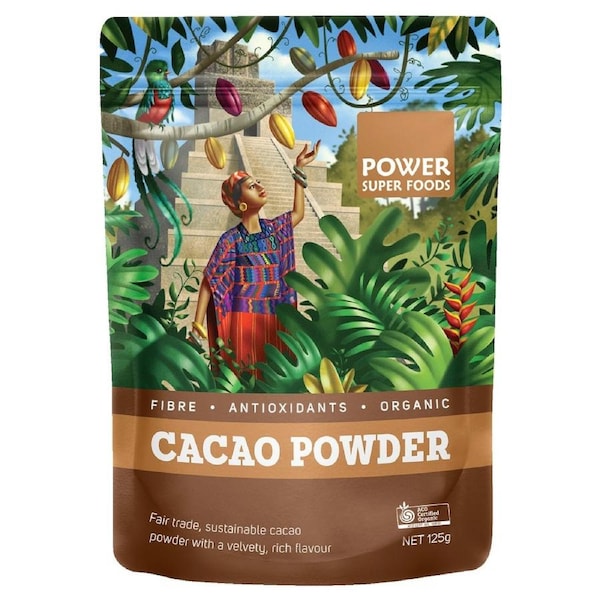 Power Super Foods Cacao Powder - Origin 125g