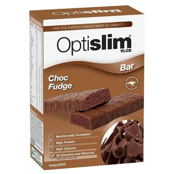 Optislim VLCD Bars Choc Fudge - 5 x 60g