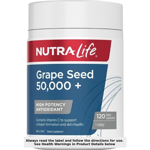Nutra-Life Grape Seed 50000+ 120 Capsules