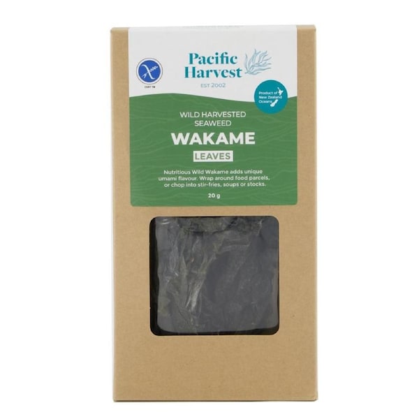 Pacific Harvest Wakame Seaweed Wild Leaves 20g