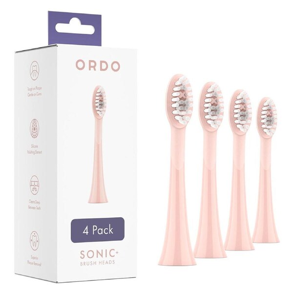 Ordo Sonic+ Electric Brush Heads Rose Gold 4 Pack