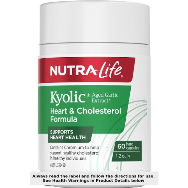 Nutra-Life Kyolic Aged Garlic Extract Heart & Cholesterol 60 Capsules