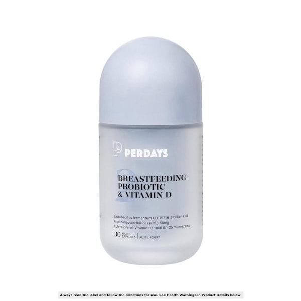 Perdays Breastfeeding Probiotic & Vitamin D 30 Capsules