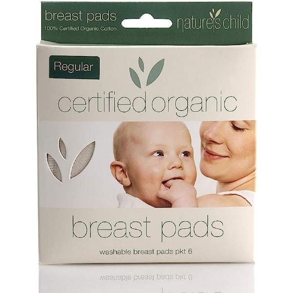 Nature's Child Organic Reusable Breast Pads Regular 6 Pack