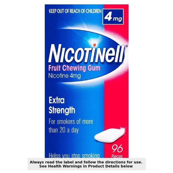 Nicotinell Chewing Gum Fruit 4mg 96 Pieces