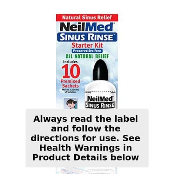 NeilMed Sinus Rinse Starter Kit with 10 Premixed Sachets