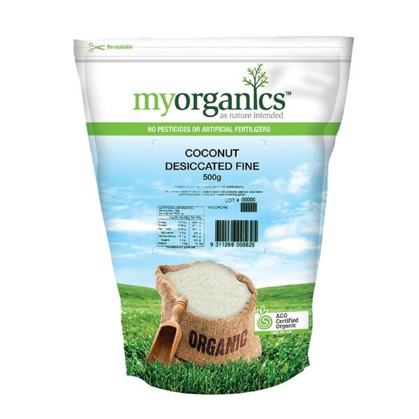 My Organics Coconut Desiccated Fine 500g