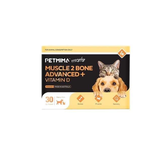 Petmima Muscle 2Bone Advanced + Vitamin D Sachets 30 x 2g