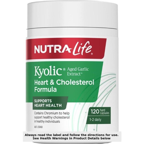 Nutra-Life Kyolic Aged Garlic Extract Heart & Cholesterol 120 Capsules