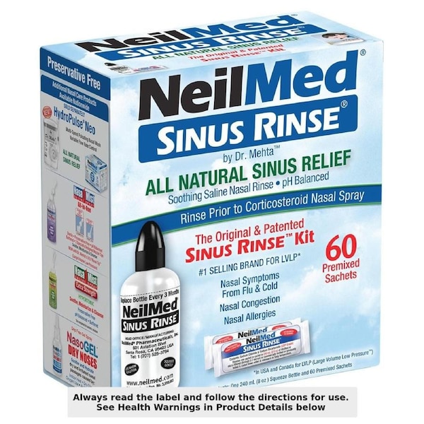 NeilMed Premixed Sinus Rinse Kit 60 Sachets