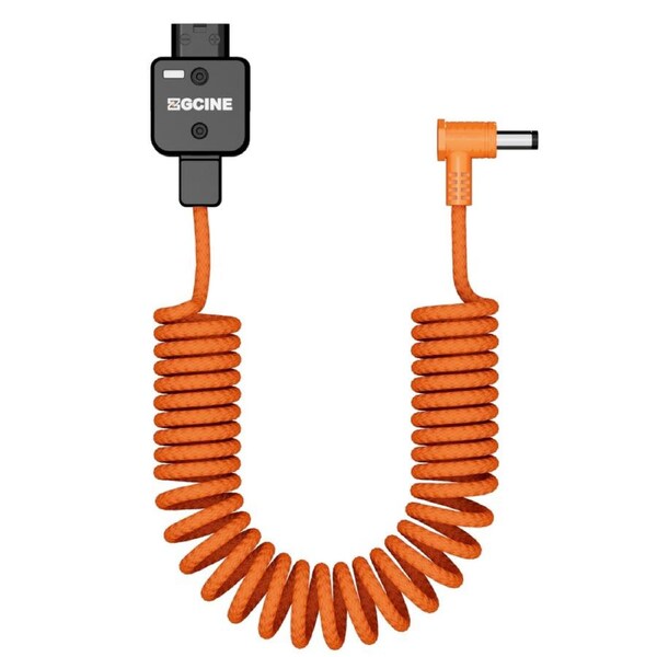 ZGCINE D-Tap to DC Power Cable Coiled Braided Cable 60-100cm