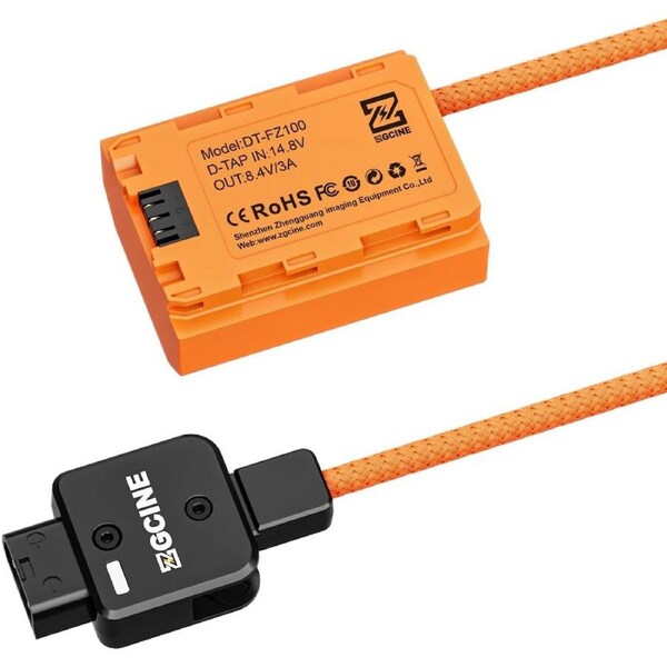 ZGCINE D-Tap to Sony NP-FZ100 Dummy Battery Cable 60cm