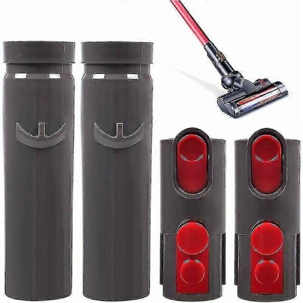 4 Pack Dyson Adapter for V6 to V7 V8 V10 Vacuum Cleaners - Two Styles