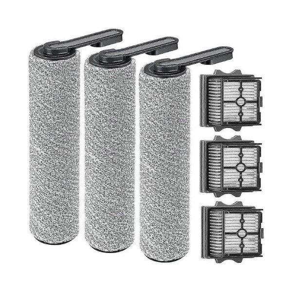 For Floor ONE S5/Floor One S5 Pro Cordless Vacuum Cleaner Parts Inclue 3 HEPA Filters & 3 Brush Rol