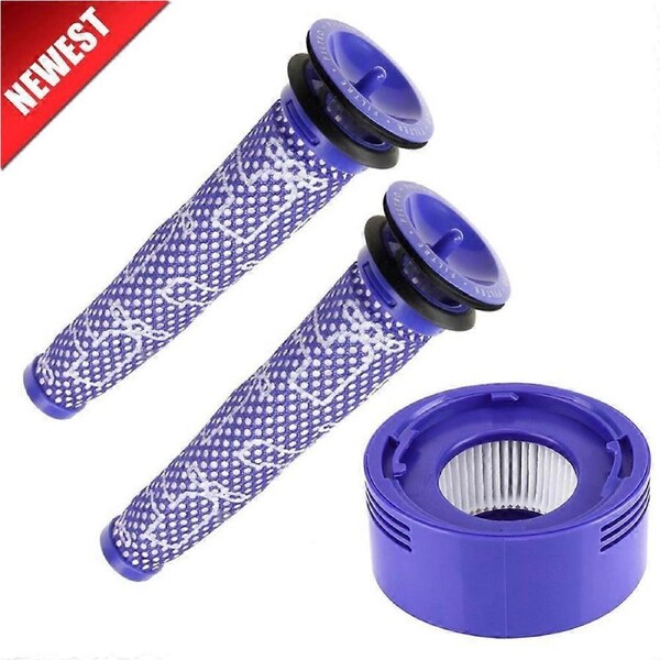 PB Pack Pre And Post Motor Filter Replacement For Dyson V8 And V7 Cordless Vacuum Cleaner Filter Set