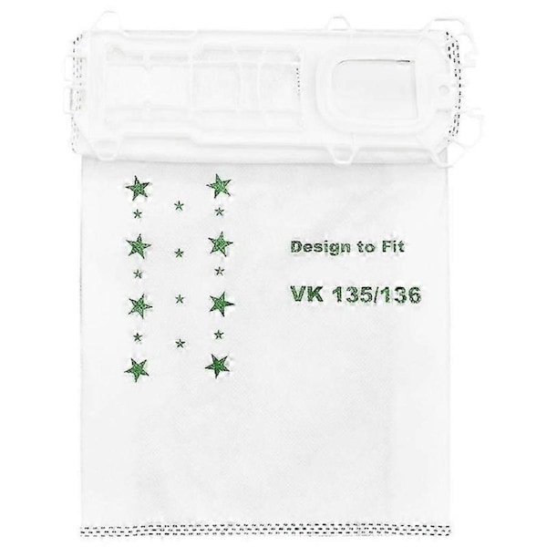 6 Pcs Dust Bags for Vorwerk Kobold VK 135 VK 136 Vacuum Cleaner Replacement